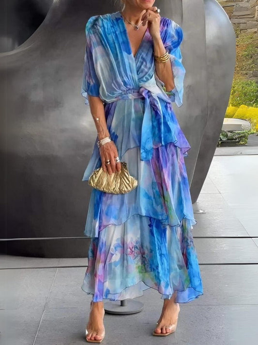 Stunning V-neck dress for women | Diana
