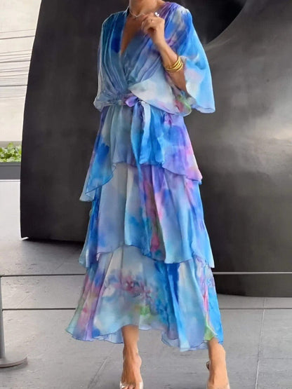Stunning V-neck dress for women | Diana