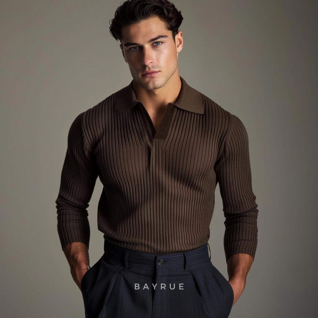 Classic open-collar casual shirt for men | Ashford -3