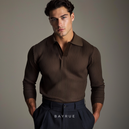 Classic open-collar casual shirt for men | Ashford -3