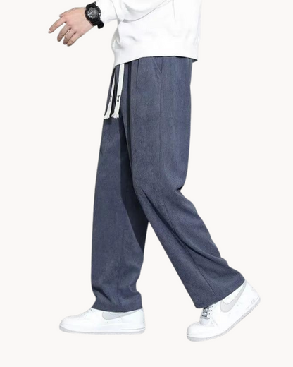 Classic relaxed corduroy everyday trousers for men -1