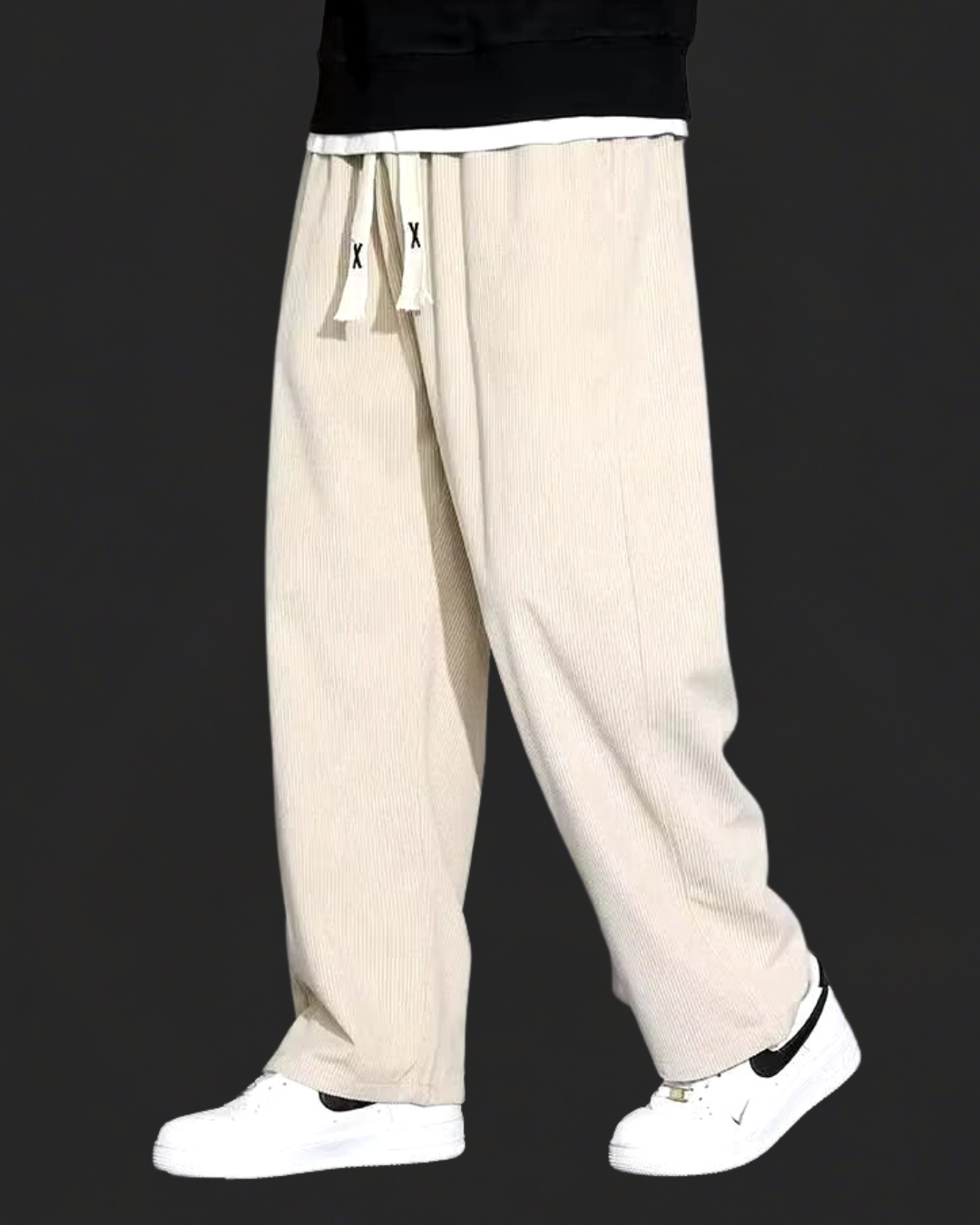 Classic relaxed corduroy everyday trousers for men -3