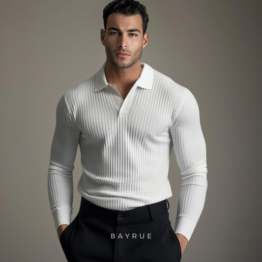 Classic open-collar casual shirt for men | Ashford -1