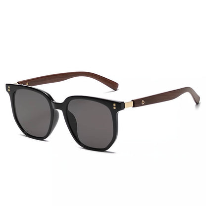 Wood-frame tinted sunglasses for men | Solvik -5