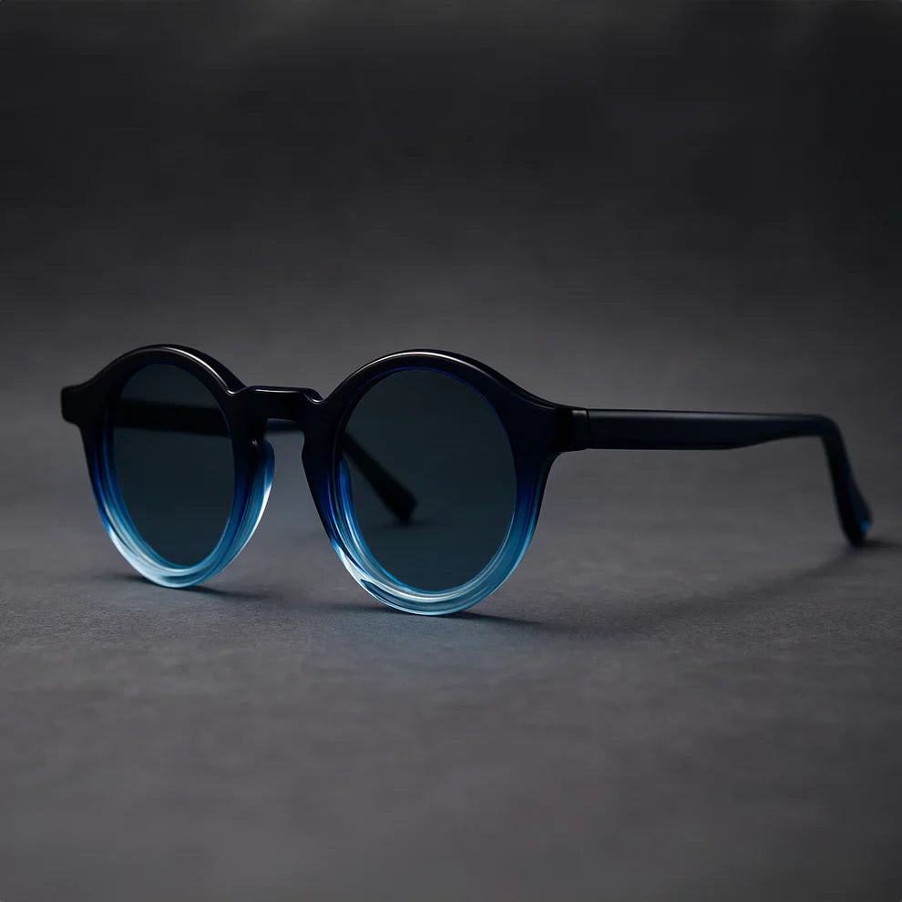 Retro circular sunglasses for women | Cobble Shades -3