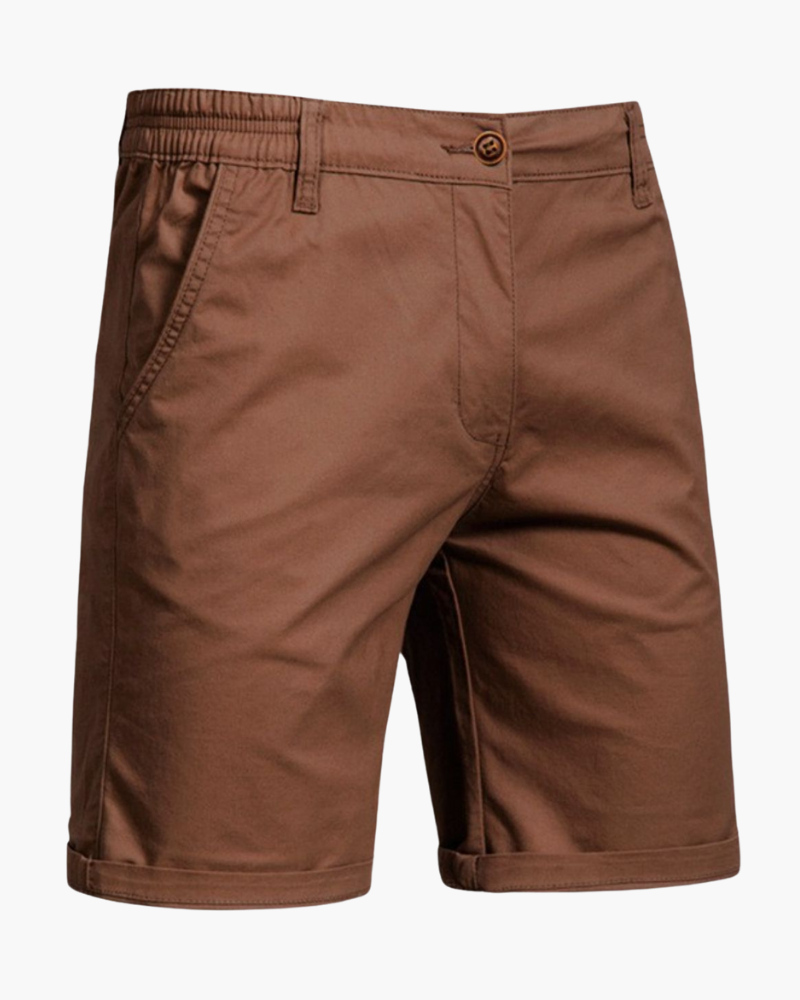 Cotton chino shorts for men -5