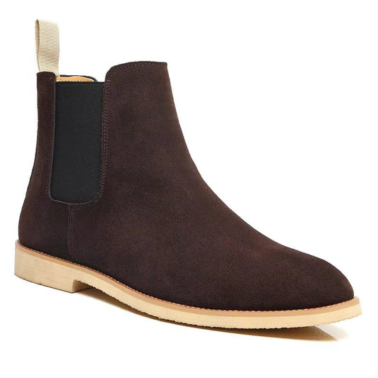 Chelsea ankle boots for men | Suede Leather -1