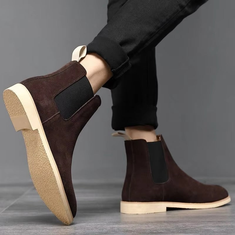 Chelsea ankle boots for men | Suede Leather -2