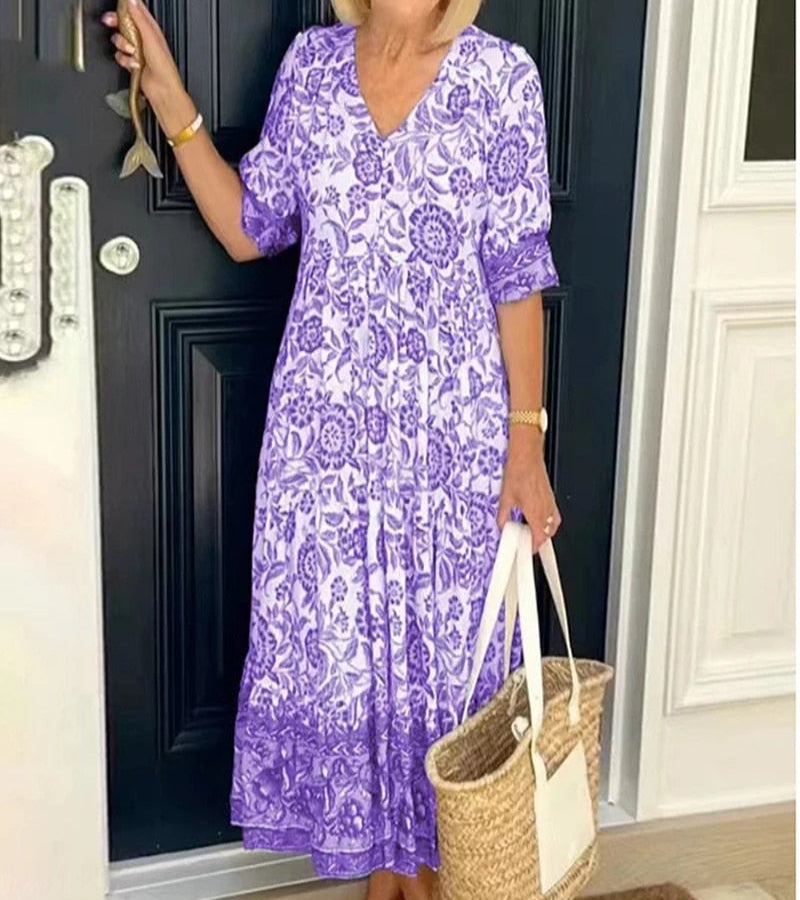Bohemian maxi dress for women | Radiance
