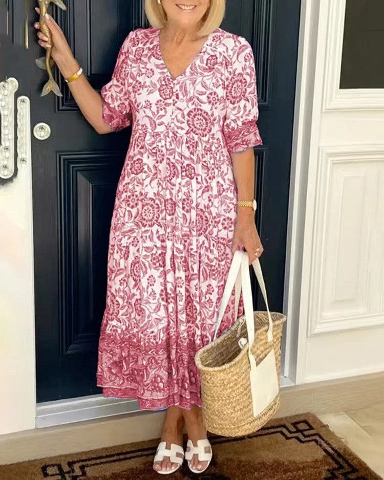Summer midi dress for women | Evangeline -3