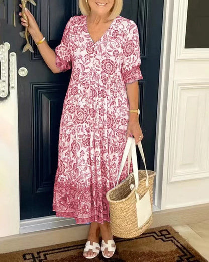 Summer midi dress for women | Evangeline -3