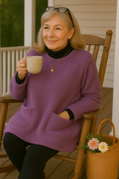 Comfort teddy fleece sweater for women | Lucy