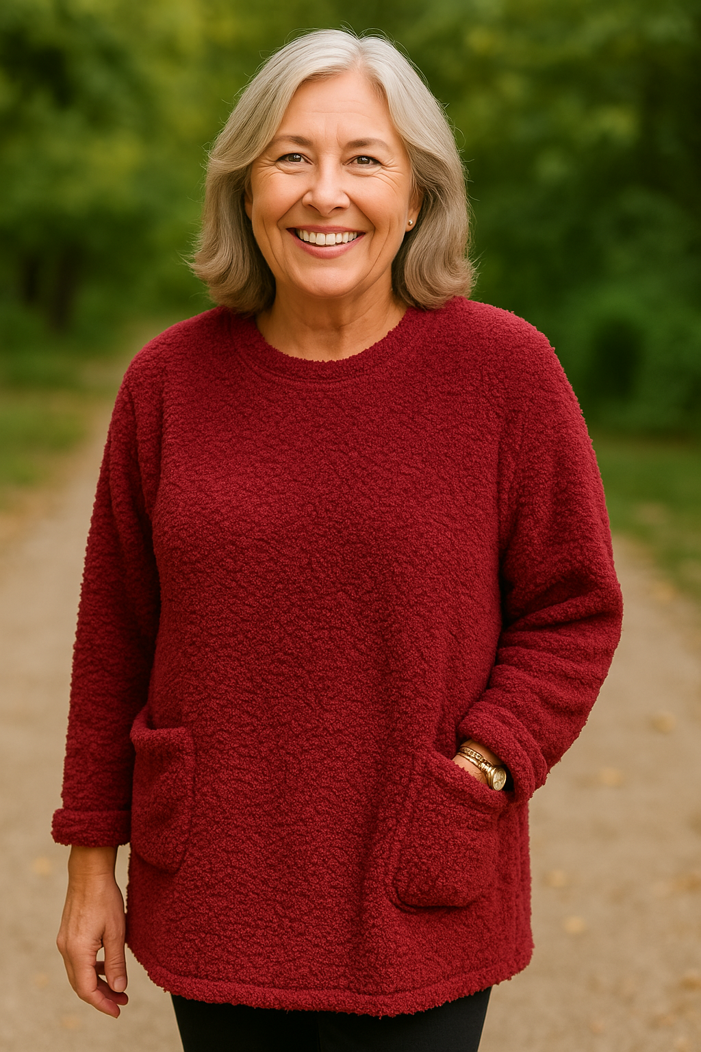 Comfort teddy fleece sweater for women | Lucy