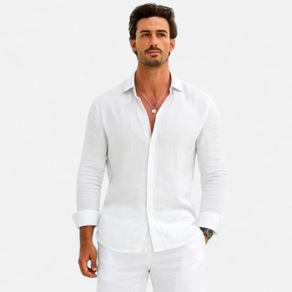 Classic linen heritage everyday shirt for men -8
