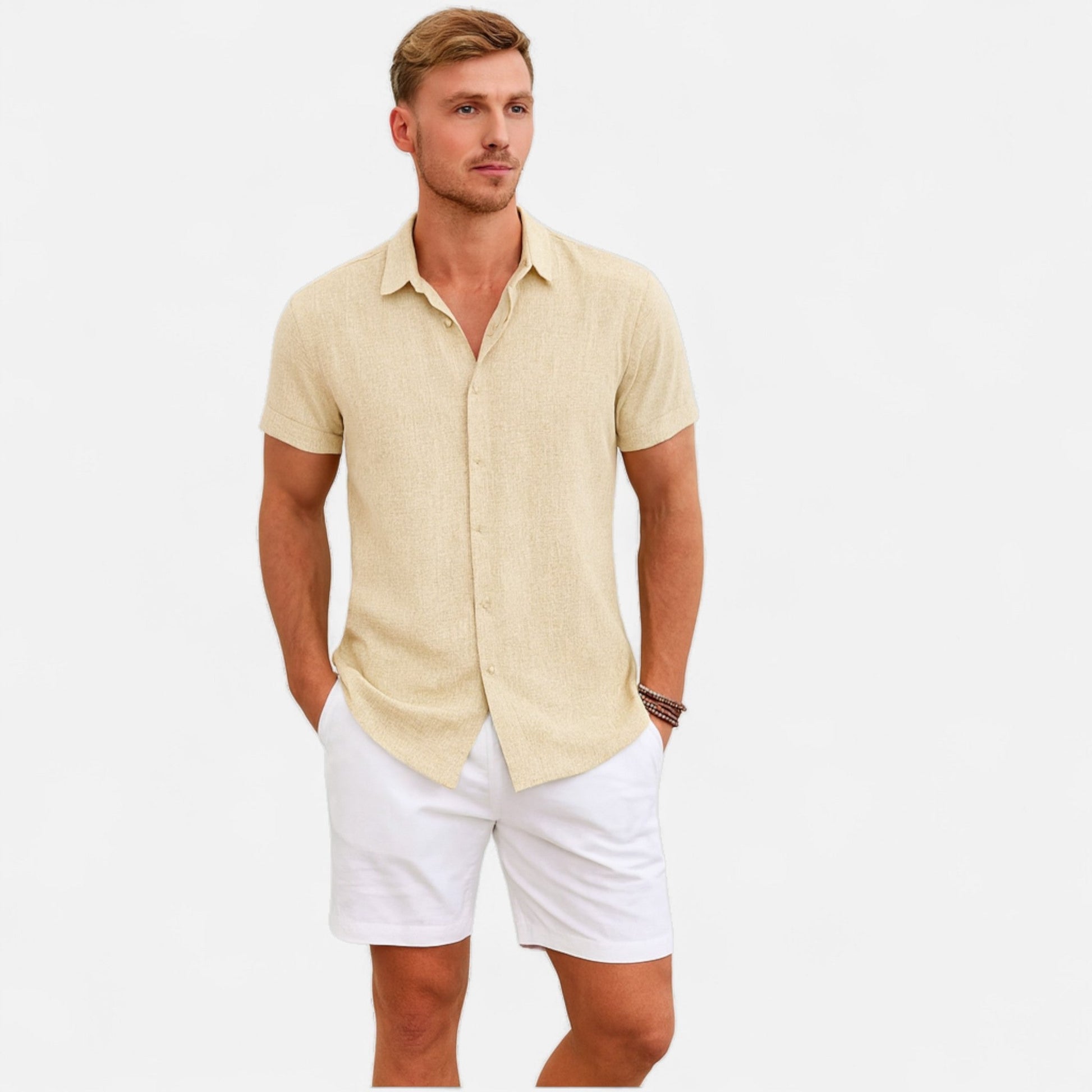 Refined coastal summer shirt for men -11