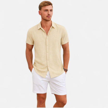 Refined coastal summer shirt for men -11
