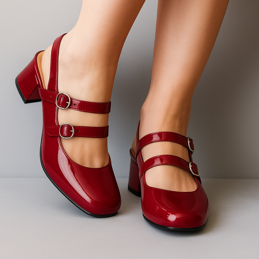 Classic orthopaedic everyday leather flats for women | Nancy -1