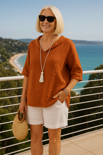 Effortlessly flattering blouse for women | Marena