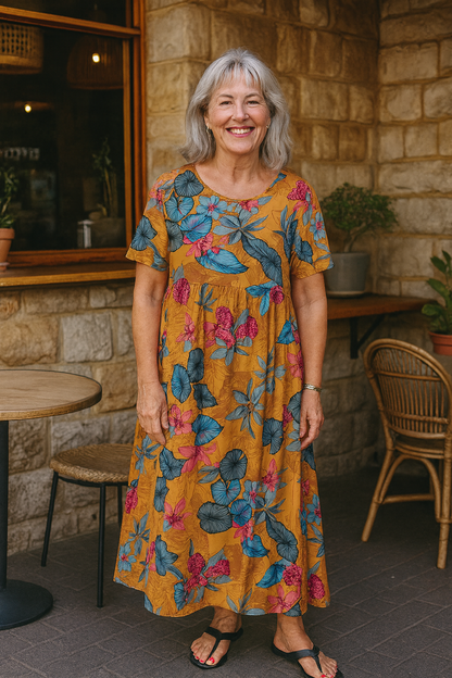 Floral maxi dress for women | Masie
