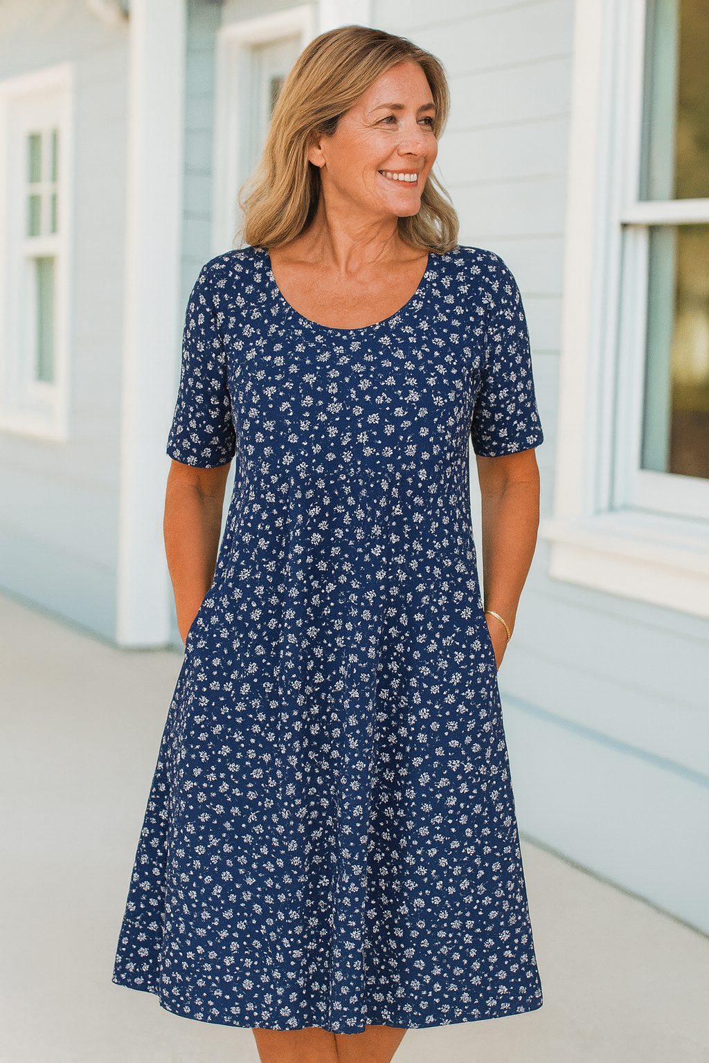 Floral midi dress for women | Maribelle