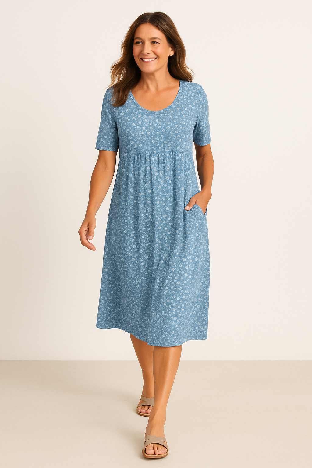 Floral midi dress for women | Maribelle