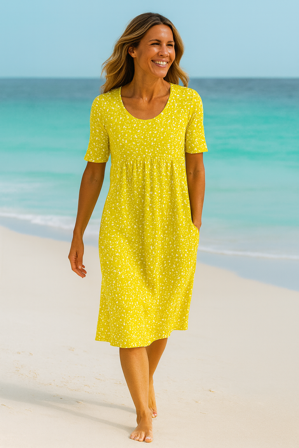 Floral midi dress for women | Maribelle