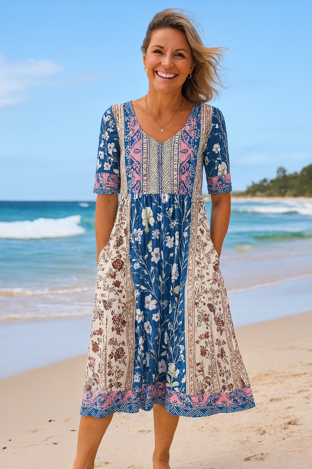 Everyday midi dress for women | Calani