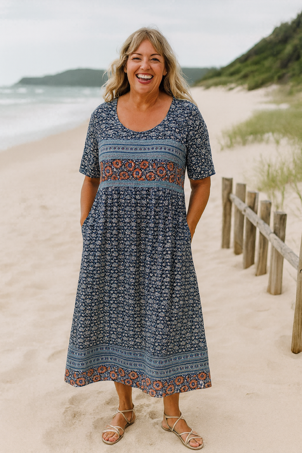 Everyday midi dress for women | Calani