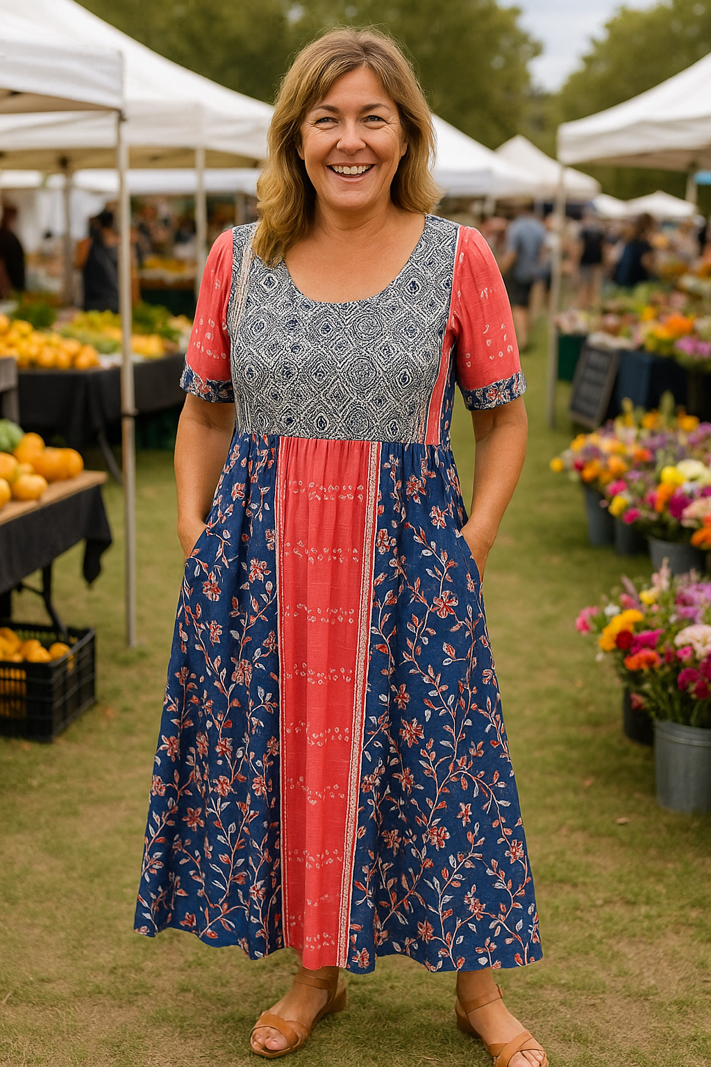 Everyday midi dress for women | Calani