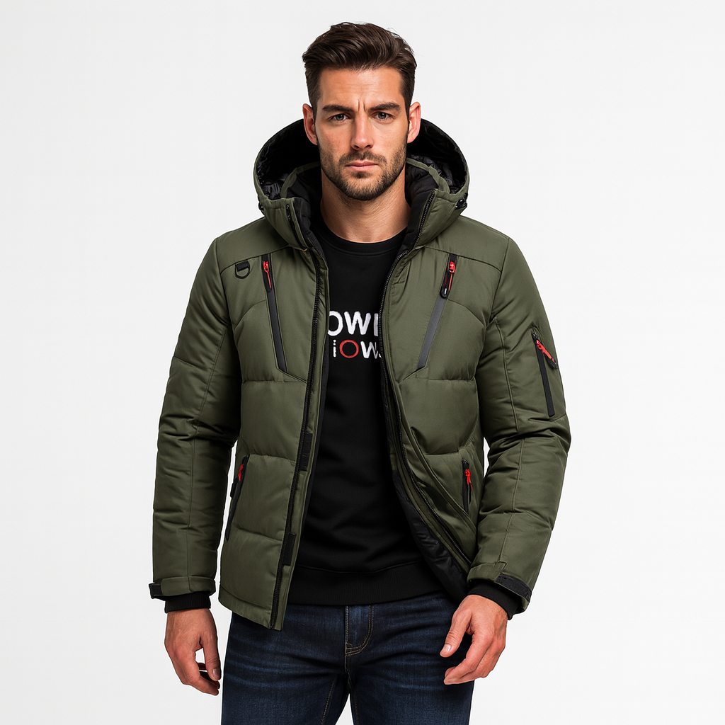 Warm thick fleece-lined winter parka for men | Nordfall -10