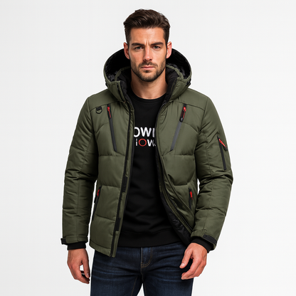 Warm thick fleece-lined winter parka for men | Nordfall -10