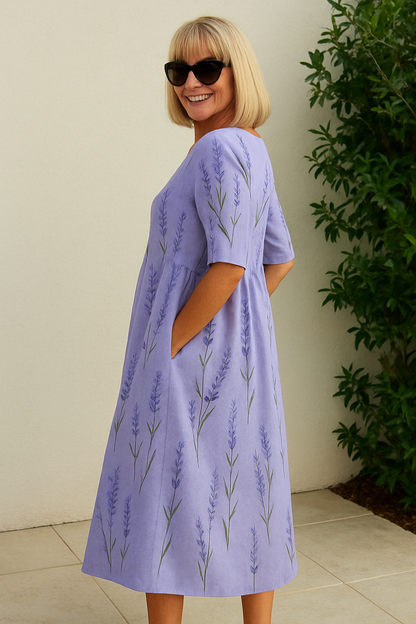 Relaxed midi dress for women | Eliza