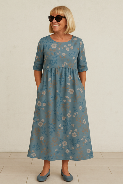 Relaxed midi dress for women | Eliza