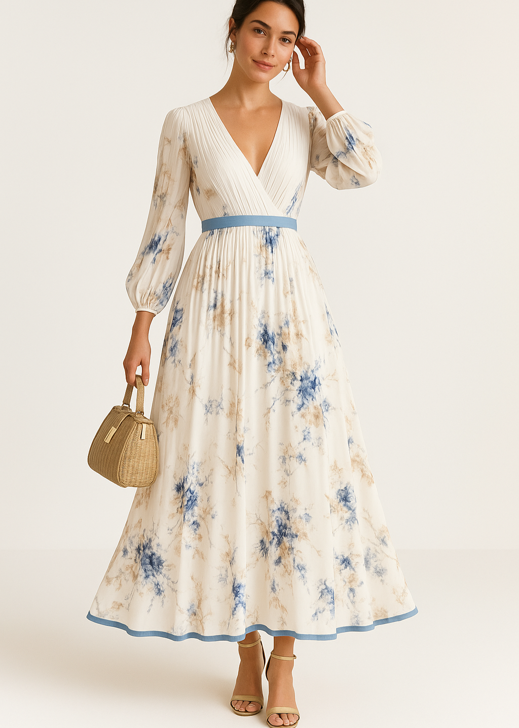 Elegant floral everyday maxi dress for women | Katie -2