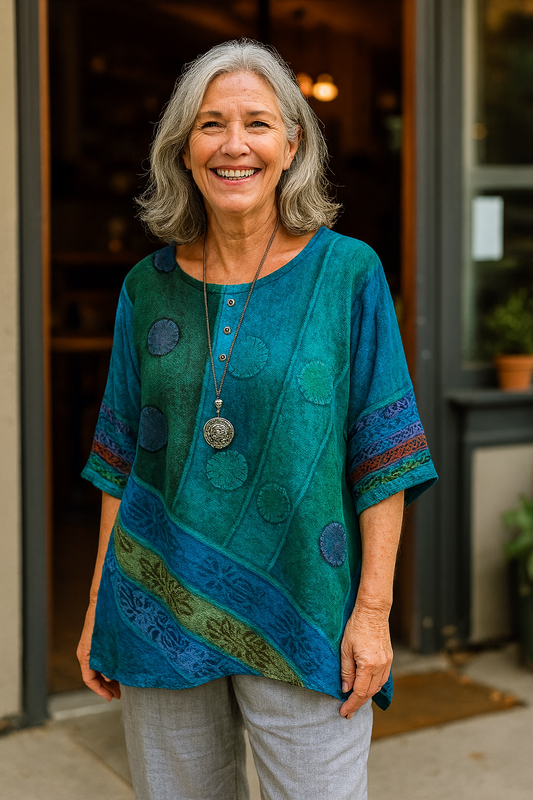 Artistic relaxed top for women | Ysolde