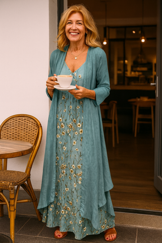 Elegant two-piece maxi set for women | Mariselle