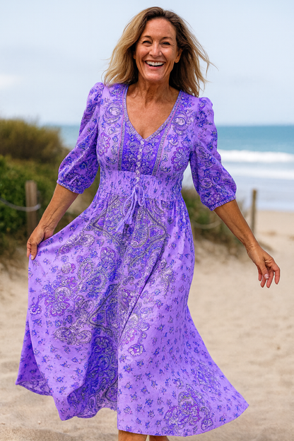 Bohemian maxi dress for women | Kiama