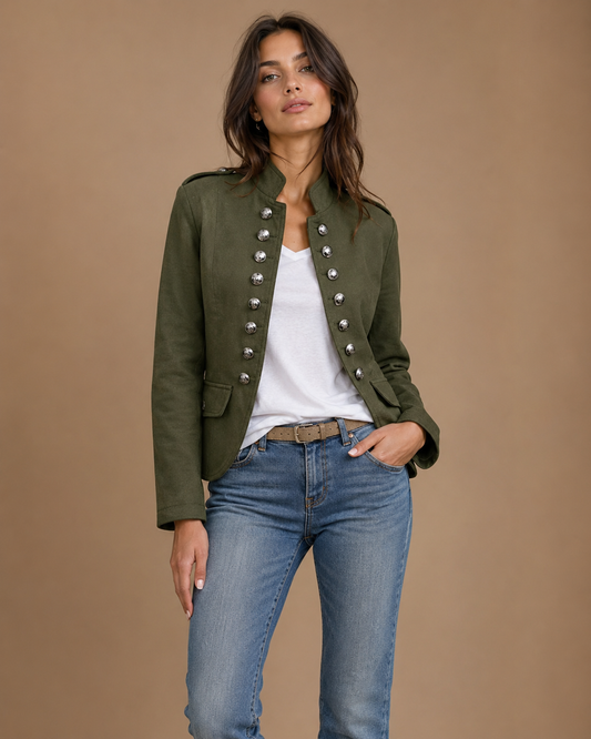 Military-inspired tailored everyday blazer for women | Colette