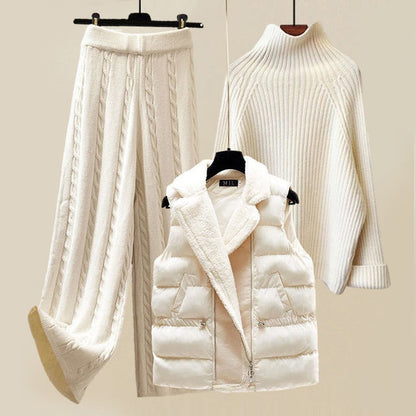 Coordinated cosy three-piece set for women | Elara -1