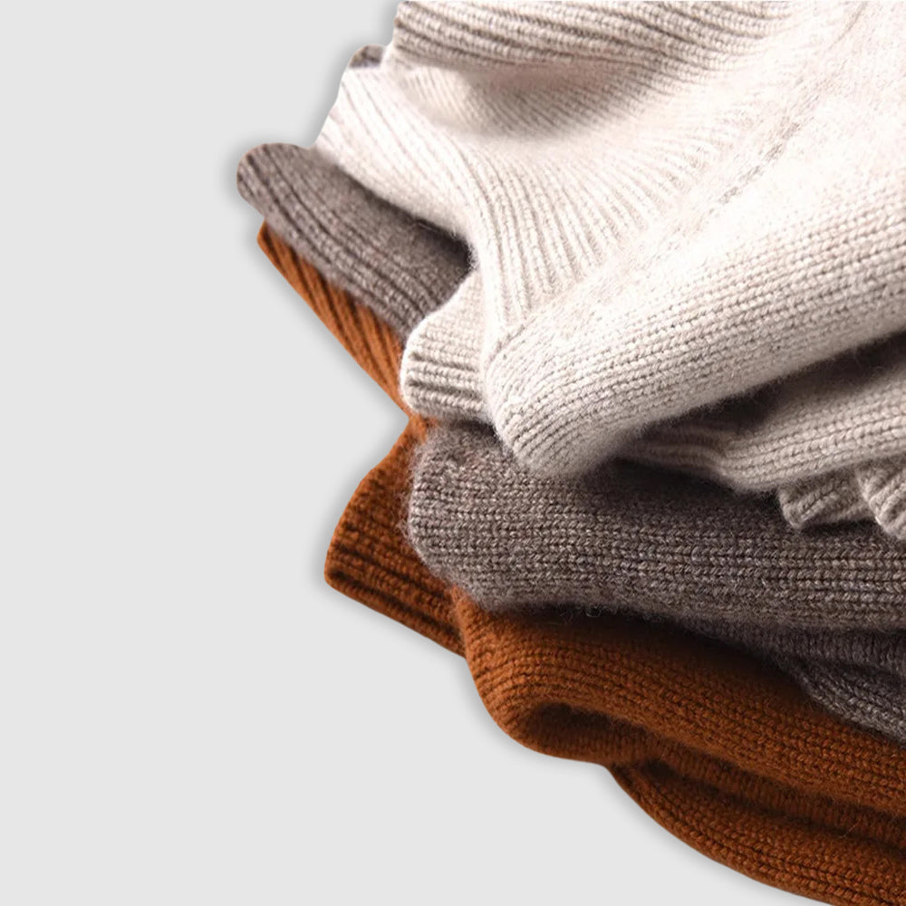 Cosy oversized turtleneck jumper for women | Elise -6