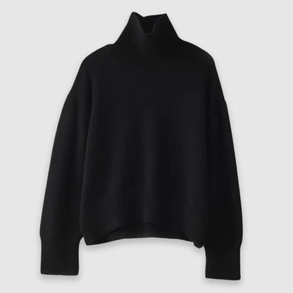 Cosy oversized turtleneck jumper for women | Elise -4