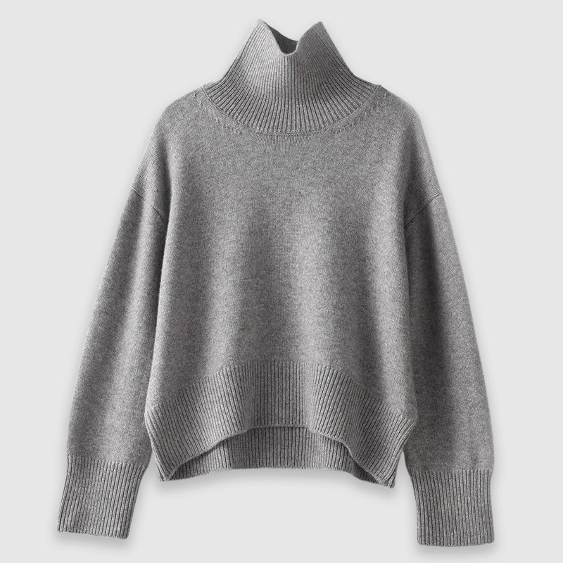 Cosy oversized turtleneck jumper for women | Elise -5