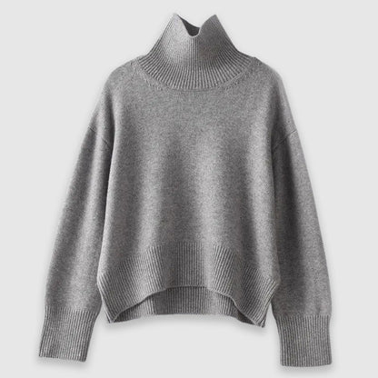 Cosy oversized turtleneck jumper for women | Elise -5