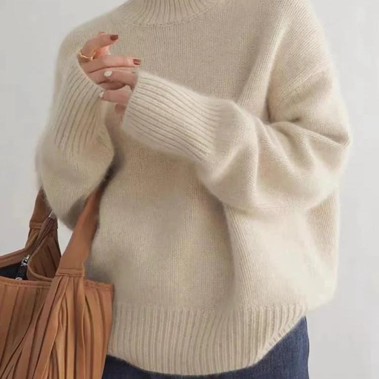 Oversized turtleneck jumper for women | Alina -5