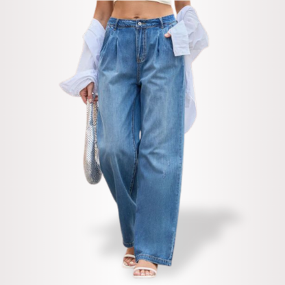 Aurelle Crissy relaxed wide-leg jeans for women