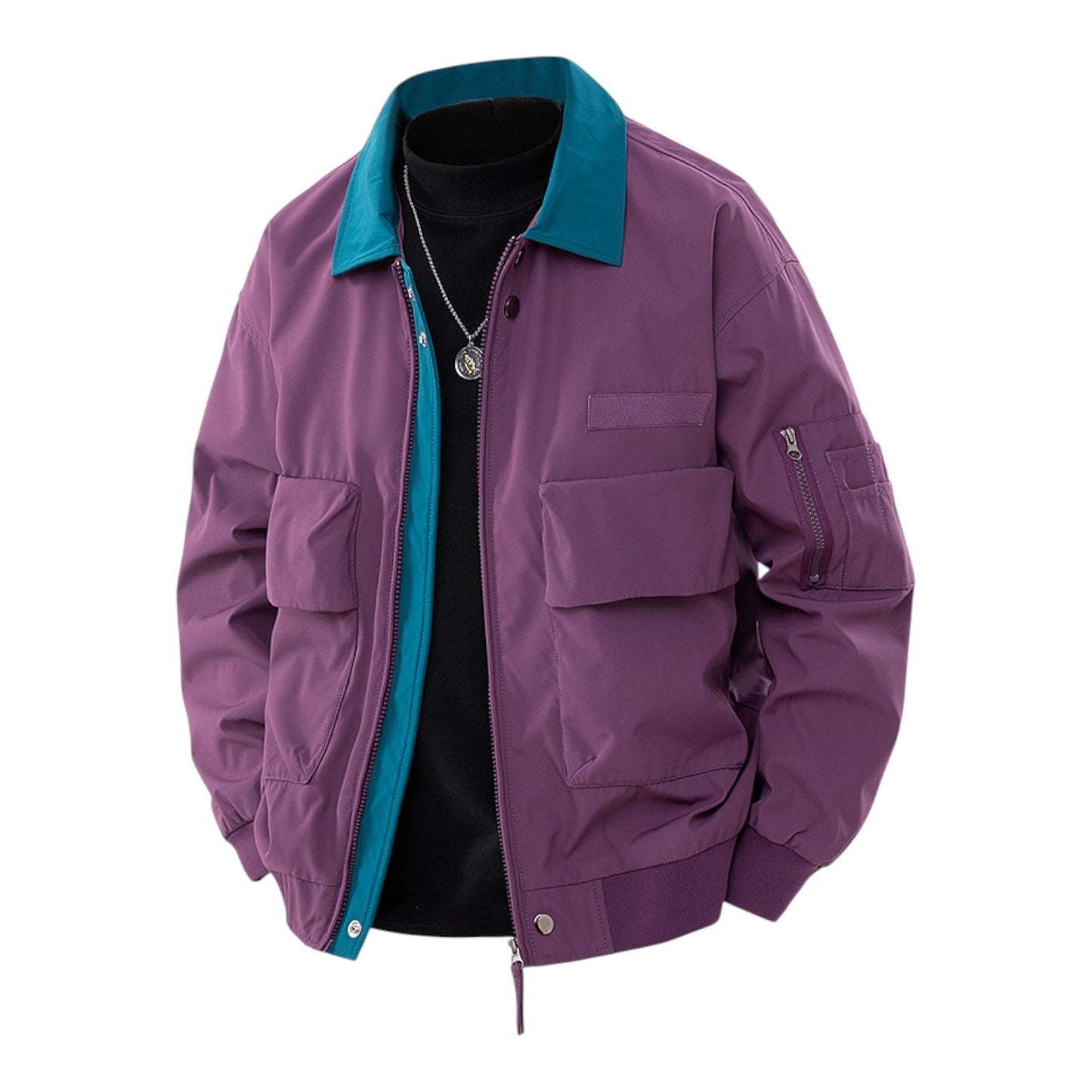 Modern bomber jacket for men | Rowan -2