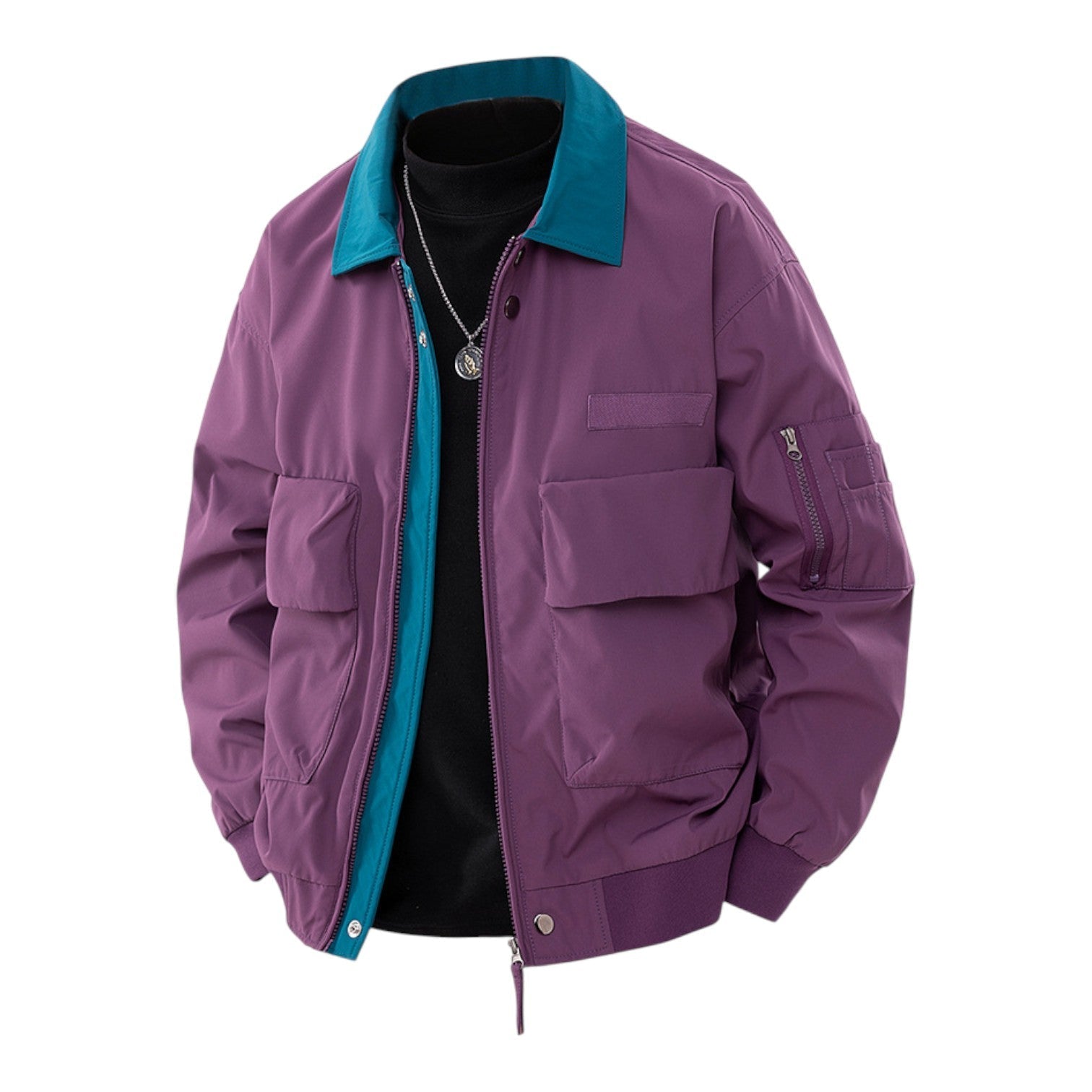 Modern bomber jacket for men | Rowan -2