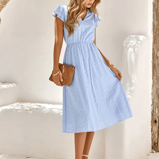 Elegant dress mi-longue for women | Ombeline -1