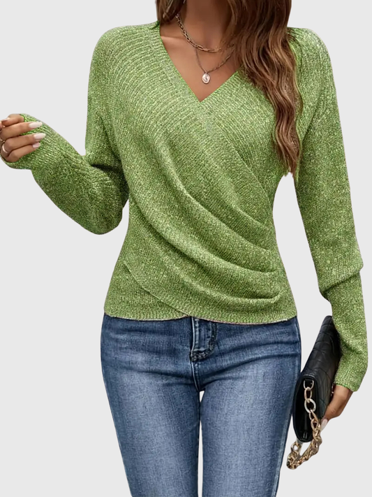 Classic everyday knitted jumper for women | Elena -1