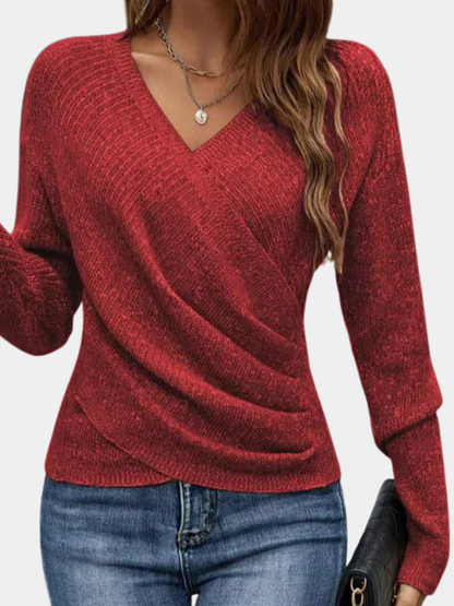 Classic everyday knitted jumper for women | Elena -3